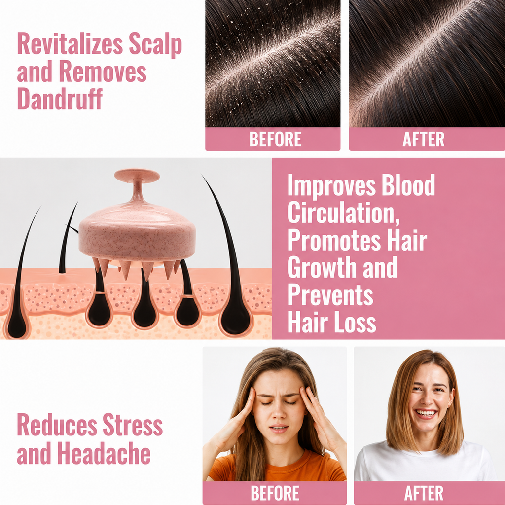 Head Massager Scrub